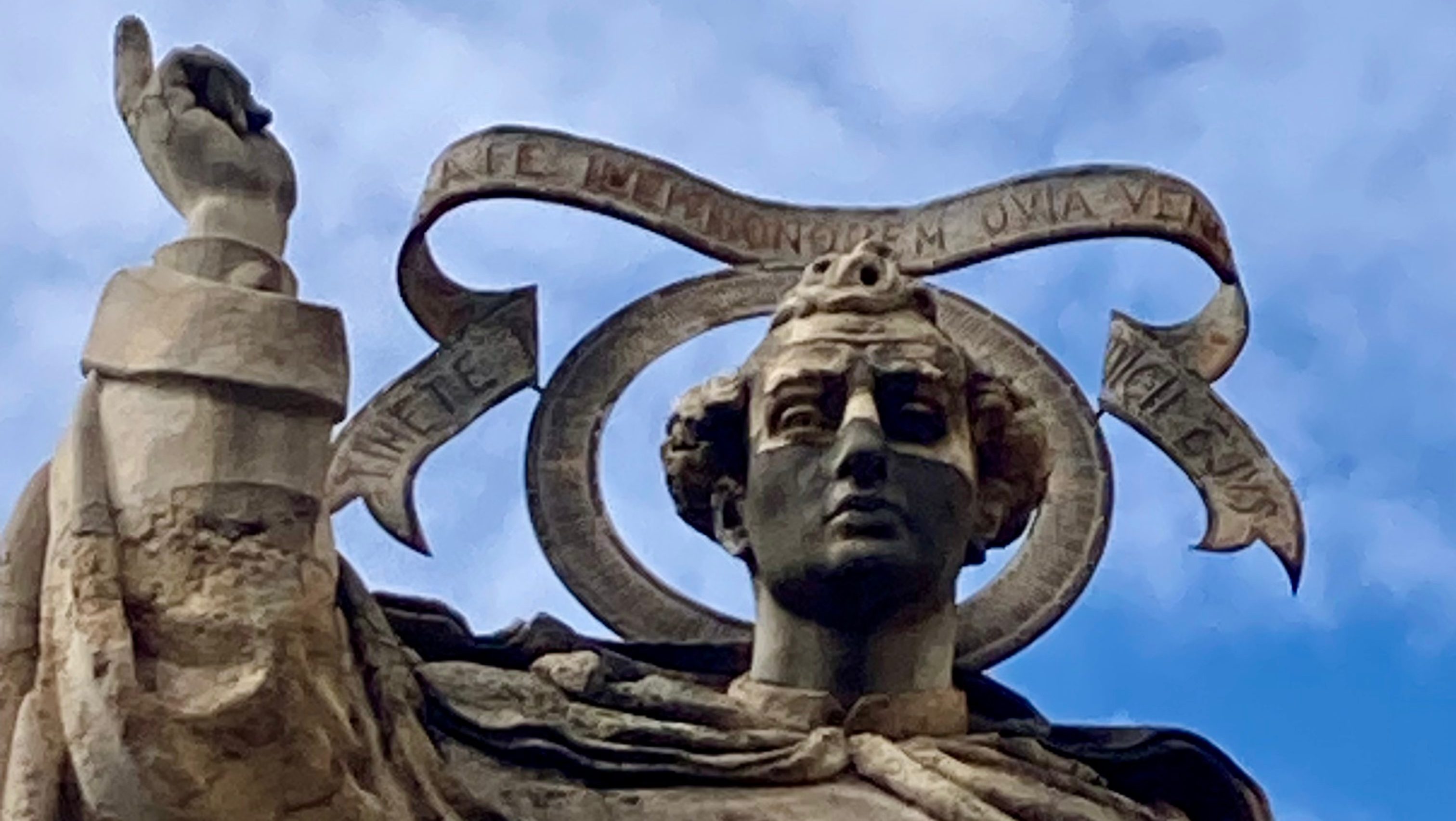 Statue of San Vicente Ferrer at Plaza Tetuan