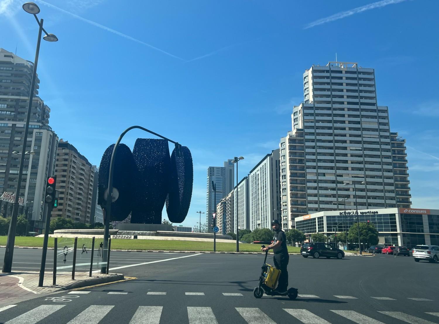 Scooter Rider in Valencia