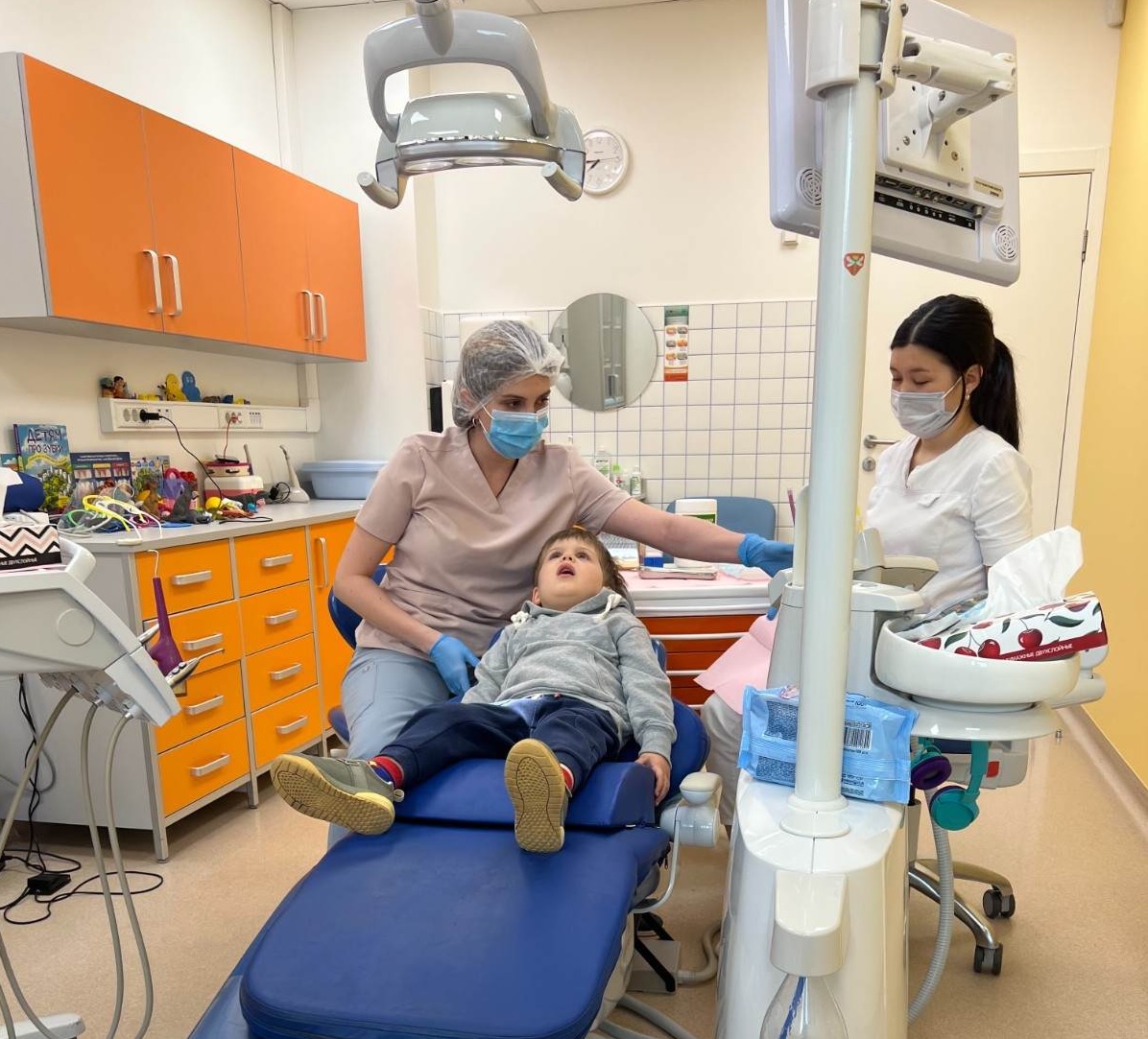 Child at the dentist